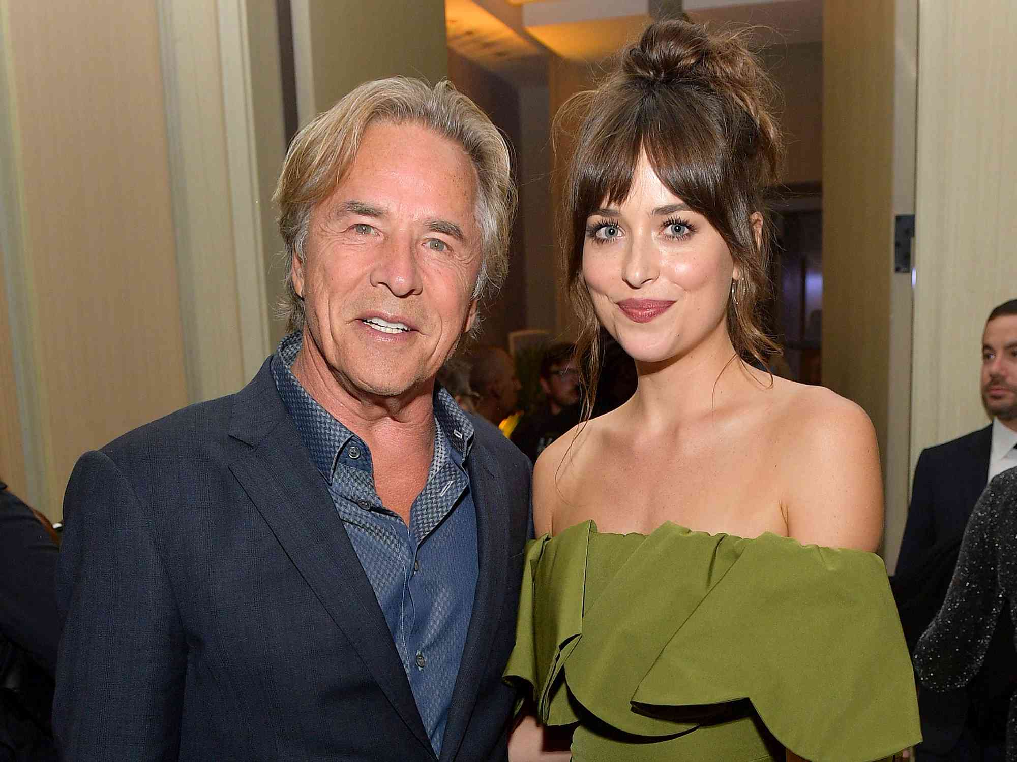 Don Johnson and Dakota Johnson attend The Hollywood Foreign Press Association and The Hollywood Reporter party at the 2019 Toronto International Film Festival