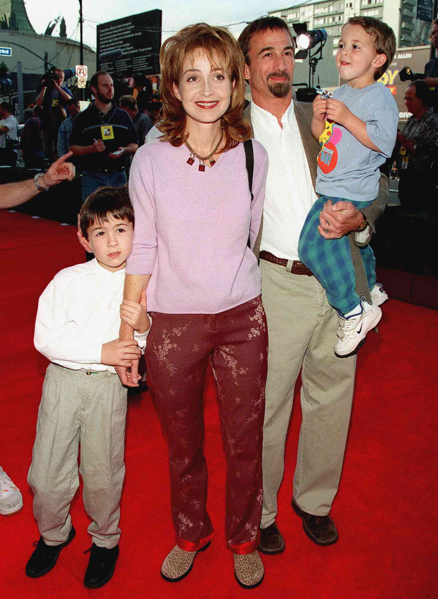 Annie Potts, James Hayman, and sons, Harry and James.