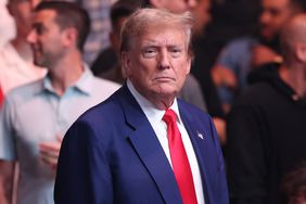  Former U.S. President Donald Trump attends UFC 302 at Prudential Center on June 01, 2024 in Newark, New Jersey