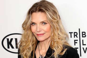  Michelle Pfeiffer attends a screening of "Scarface" during the 2018 Tribeca Film Festival