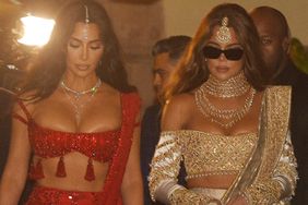 Kim Kardashian and Khloe Kardashian leaving from Taj to attend Anant Ambani grand wedding. 12 Jul 2024 