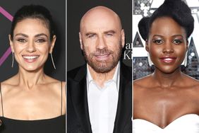 John Travolta, Mila Kunis, and Lupita Nyong'o