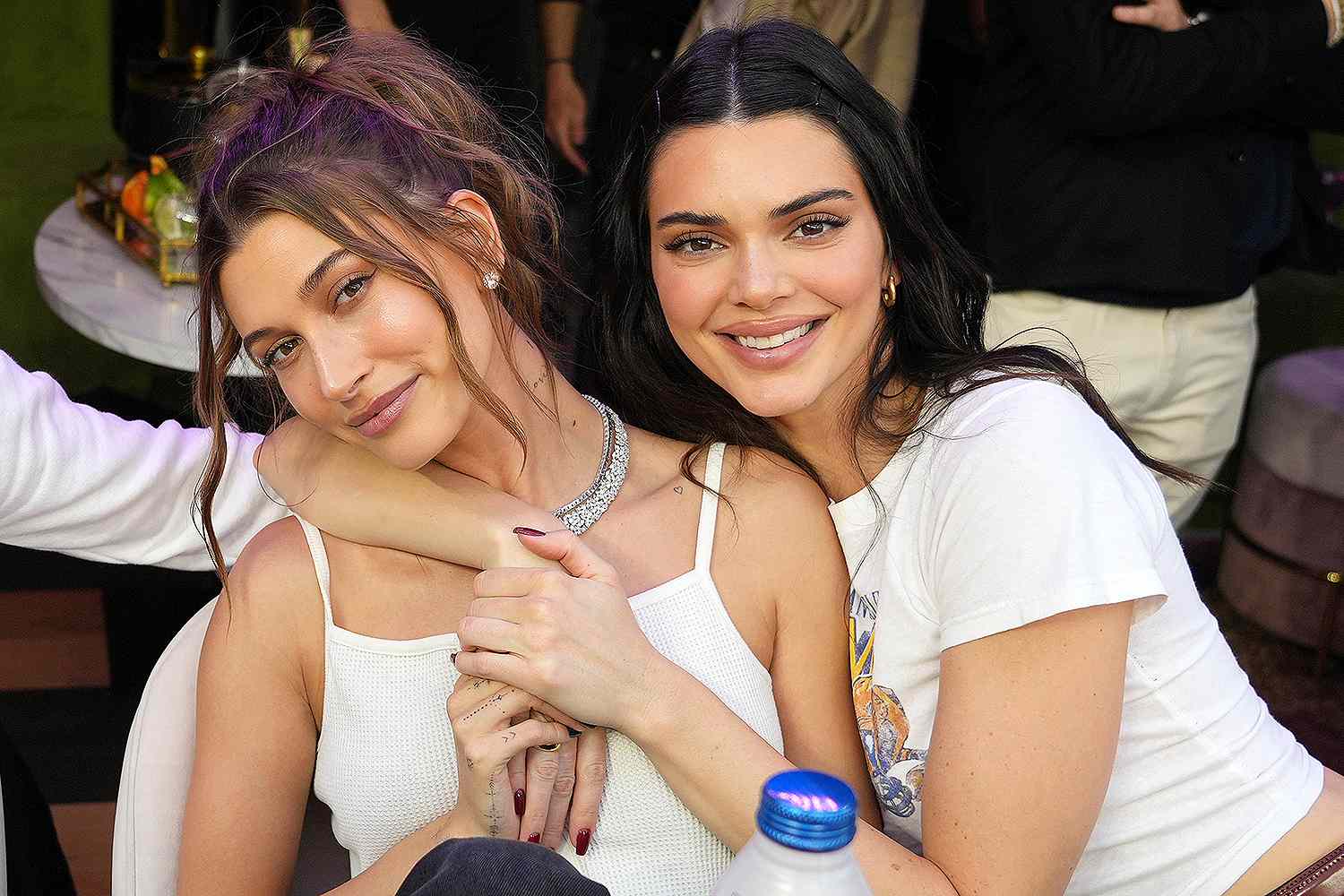 Kendall Jenner and Hailey Bieber Have a Bestie Night Out in Matching All-Black Outfits