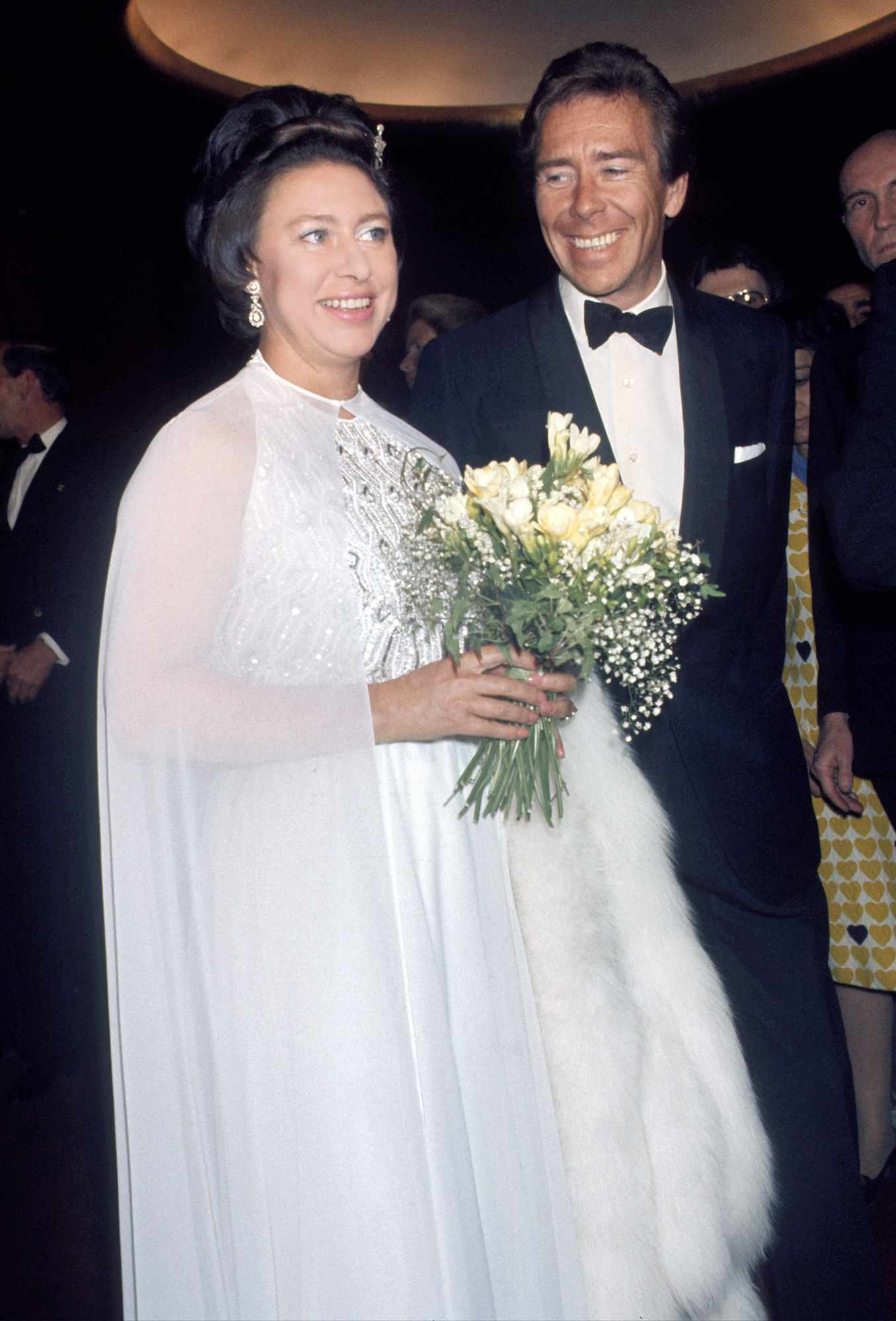 Princess Margaret and Antony Armstrong-Jones attend the Royal Ballet at the MET circa May 1974 in New York City