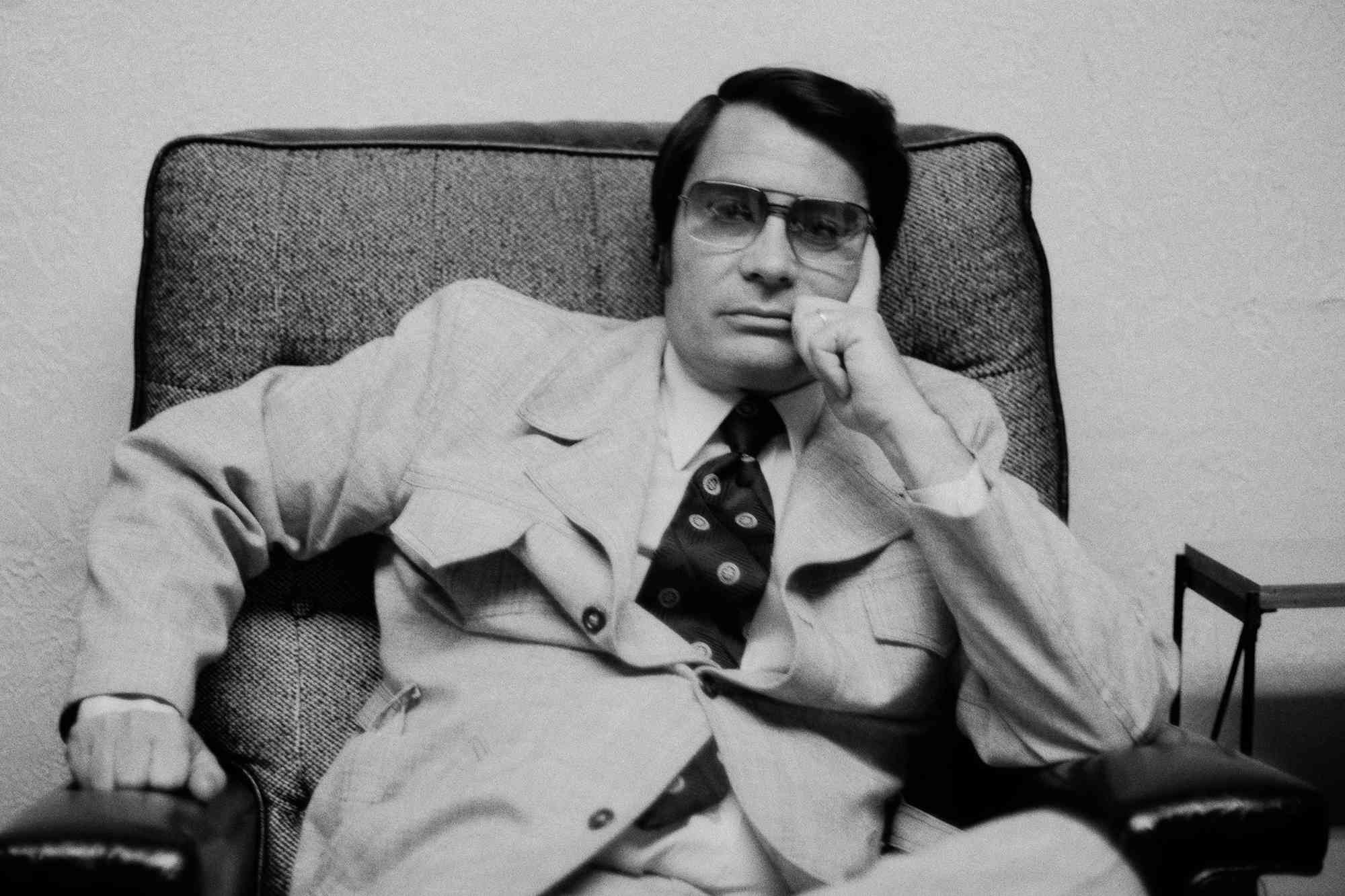 Jim Jones in his office in San Francisco, California on July 3, 1976. 