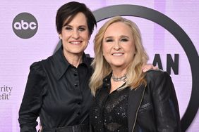 Linda Wallem and Melissa Etheridge attend the 2022 American Music Awards at Microsoft Theater on November 20, 2022 in Los Angeles, California.