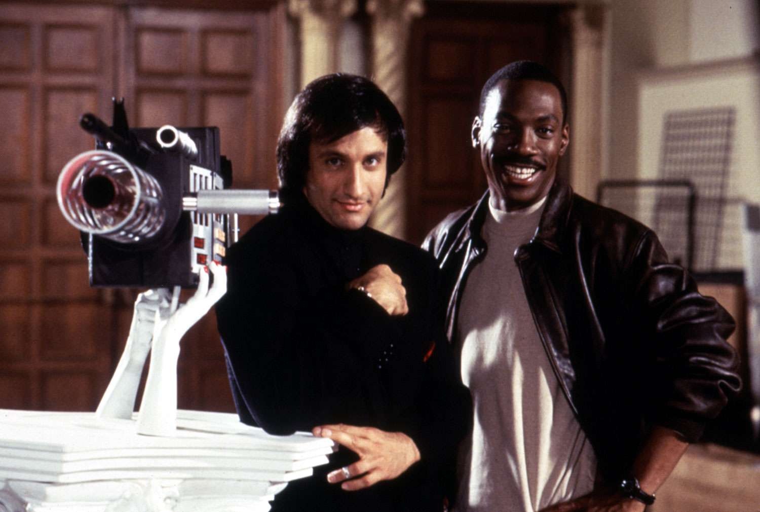 Bronson Pinchot and Eddie Murphy in 'Beverly Hills Cop III'