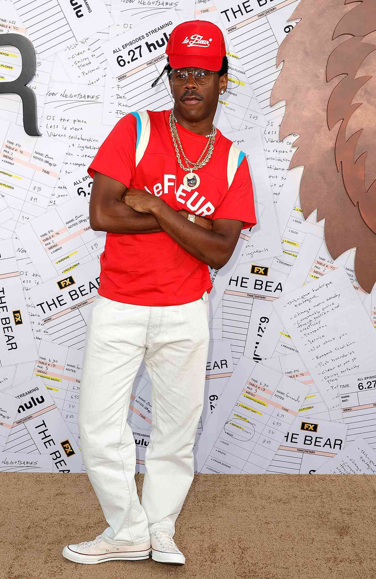 Tyler, the Creator attends the Premiere for FX's "The Bear" Season 3 at El Capitan Theatre on June 25, 2024 in Los Angeles, California.