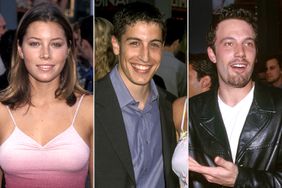 Actress Jessica Biel attends the "American Pie" Universal City Premiere on July 7, 1999 at Cineplex Odeon Universal City Cinemas in Universal City, California; Jason Biggs; Ben Affleck during "American Pie" West Coast Premiere at Cineplex Odeon Universal Studios Cinema in Universal City, California, United States.