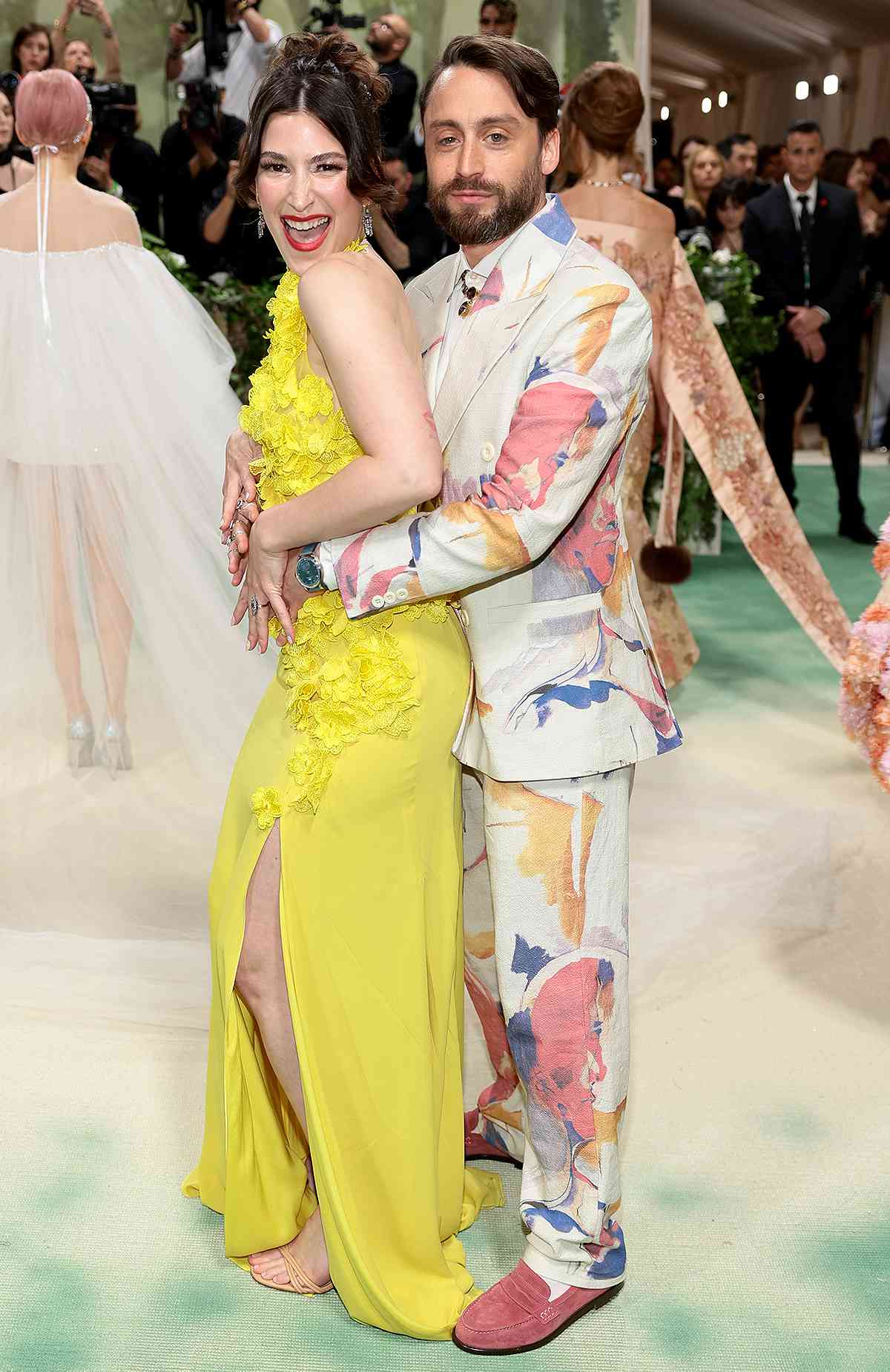 Jazz Charton and Kieran Culkin attend The 2024 Met Gala Celebrating "Sleeping Beauties: Reawakening Fashion" at The Metropolitan Museum of Art on May 06, 2024