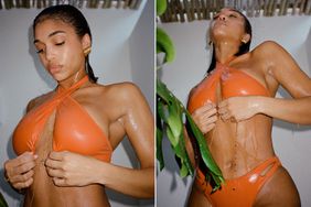 Lori Harvey Dazzles in Tiny Orange Bikini While Enjoying an Outdoor Shower: 'Lost Files'