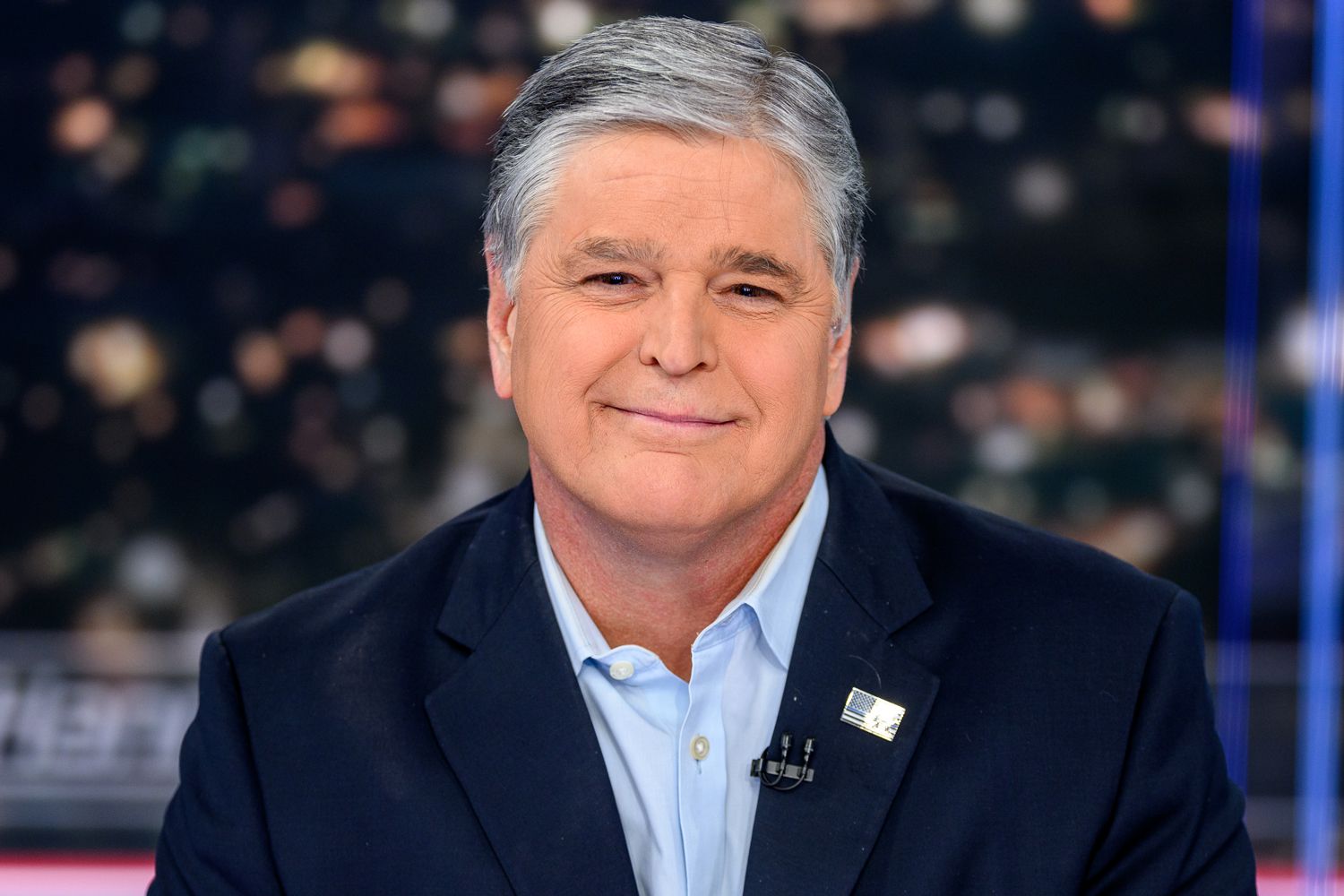 Host Sean Hannity as Conor McGregor visits "Hannity" at Fox News Channel Studios on March 15, 2023