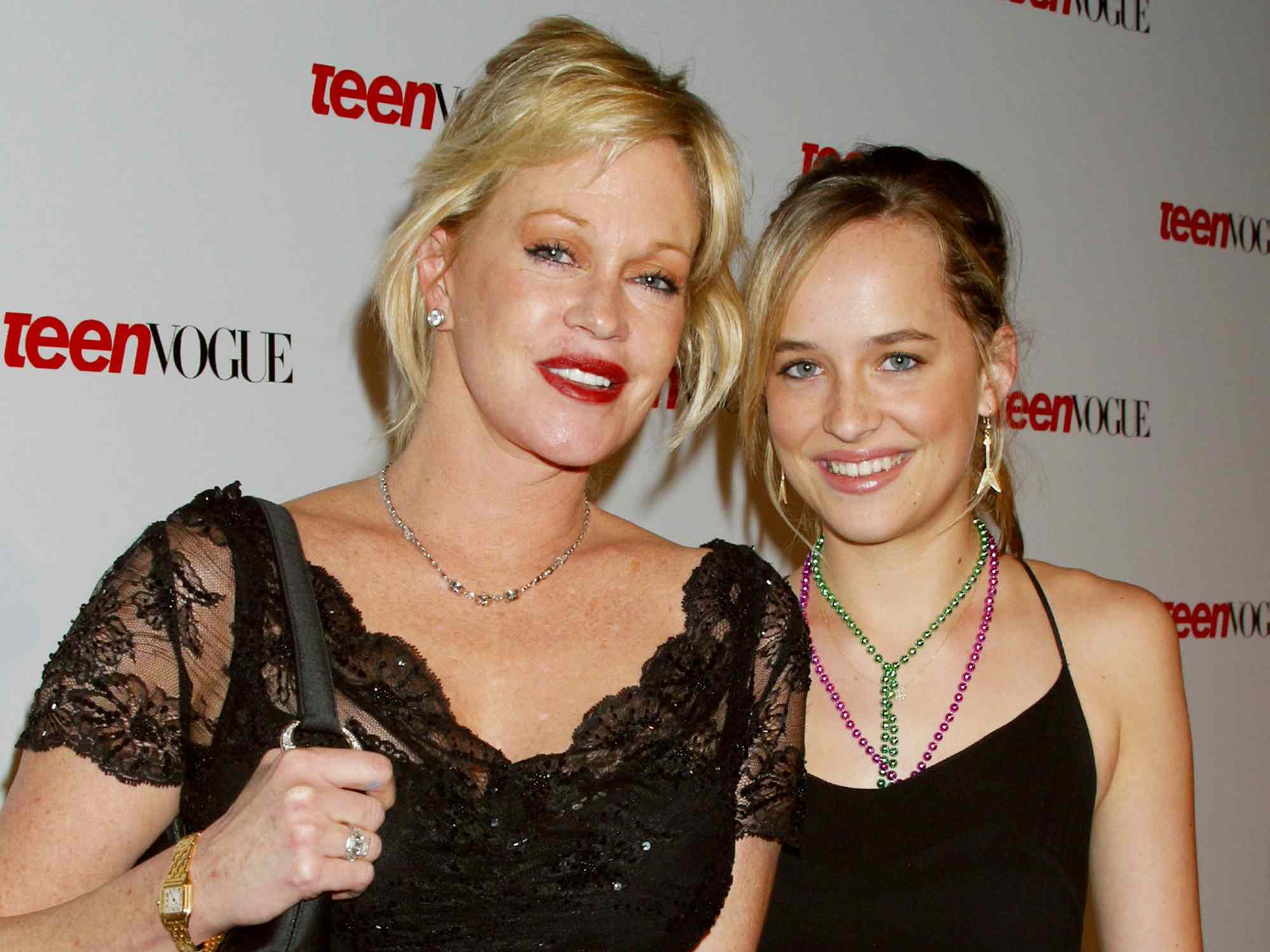 Melanie Griffith and Dakota Johnson during Teen Vogue "Young Hollywood" Party