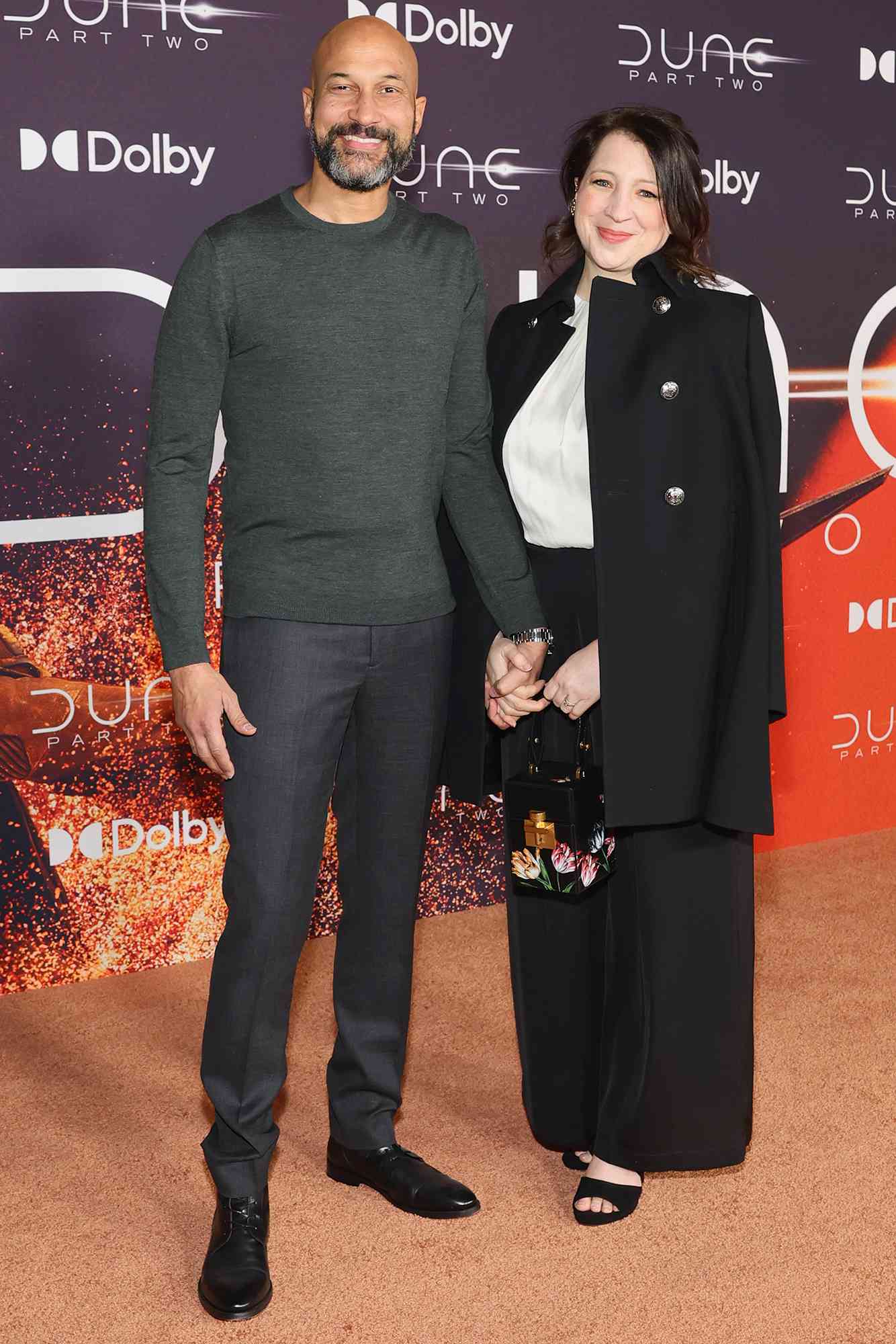 Keegan-Michael Key and Elle Key attend the "Dune: Part Two" premiere at Lincoln Center on February 25, 2024 in New York City.