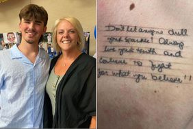 Chayce McCoy and Renee Sigmon, Student Surprises High School Teacher With Tattoo of Note She Wrote Him on His Chest