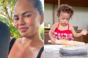 Chrissy Teigen Makes Cookies with Kids During Mexico Vacation as Esti Rolls Out Dough and Uses Cookie Cutter