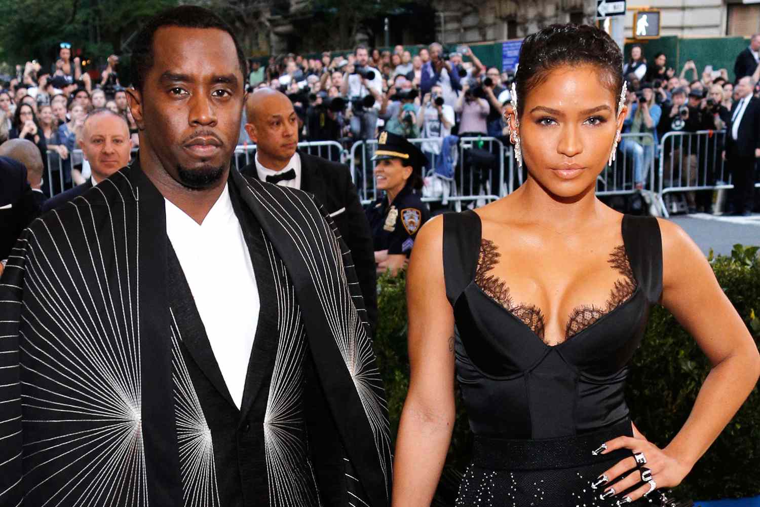 P. Diddy and Cassie at 'Rei Kawakubo/Comme des GarÃÂ§ons:Art of the In-Between' Costume Institute Gala at Metropolitan Museum of Art on May 1, 2017 in New York City. 