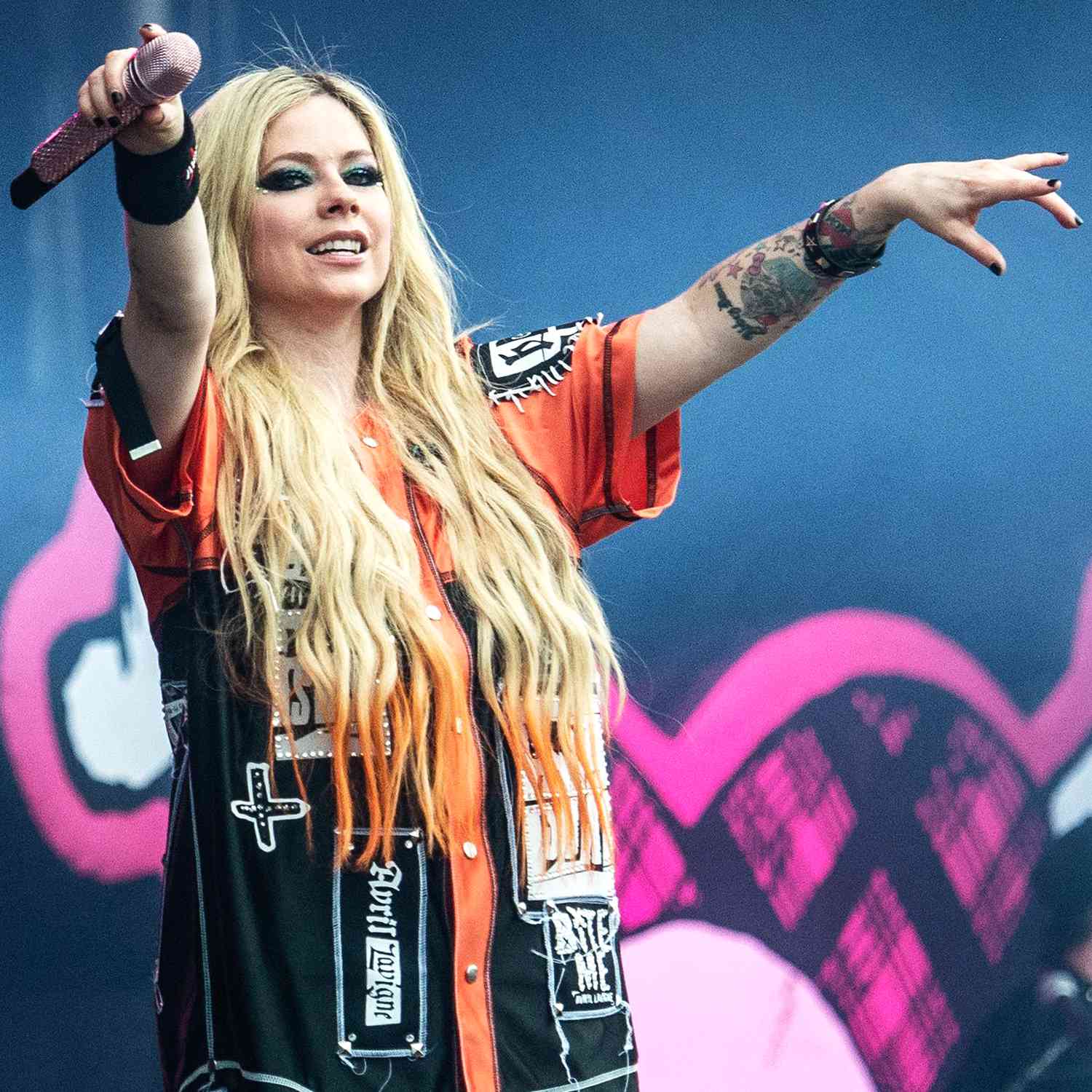Avril Lavigne performs at Tinderbox music festival in Odense, Denmark, 27 June 2024.