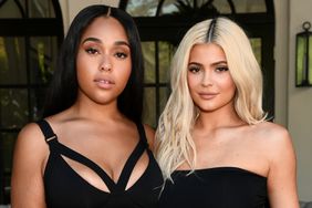 Jordyn Woods (L) and Kylie Jenner attend the launch event of the activewear label SECNDNTURE by Jordyn Woods