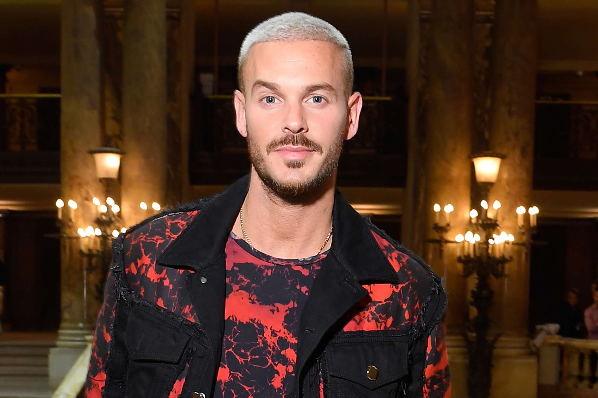 Matt Pokora the Balmain show as part of the Paris Fashion Week Womenswear Spring/Summer 2018 on September 28, 2017.