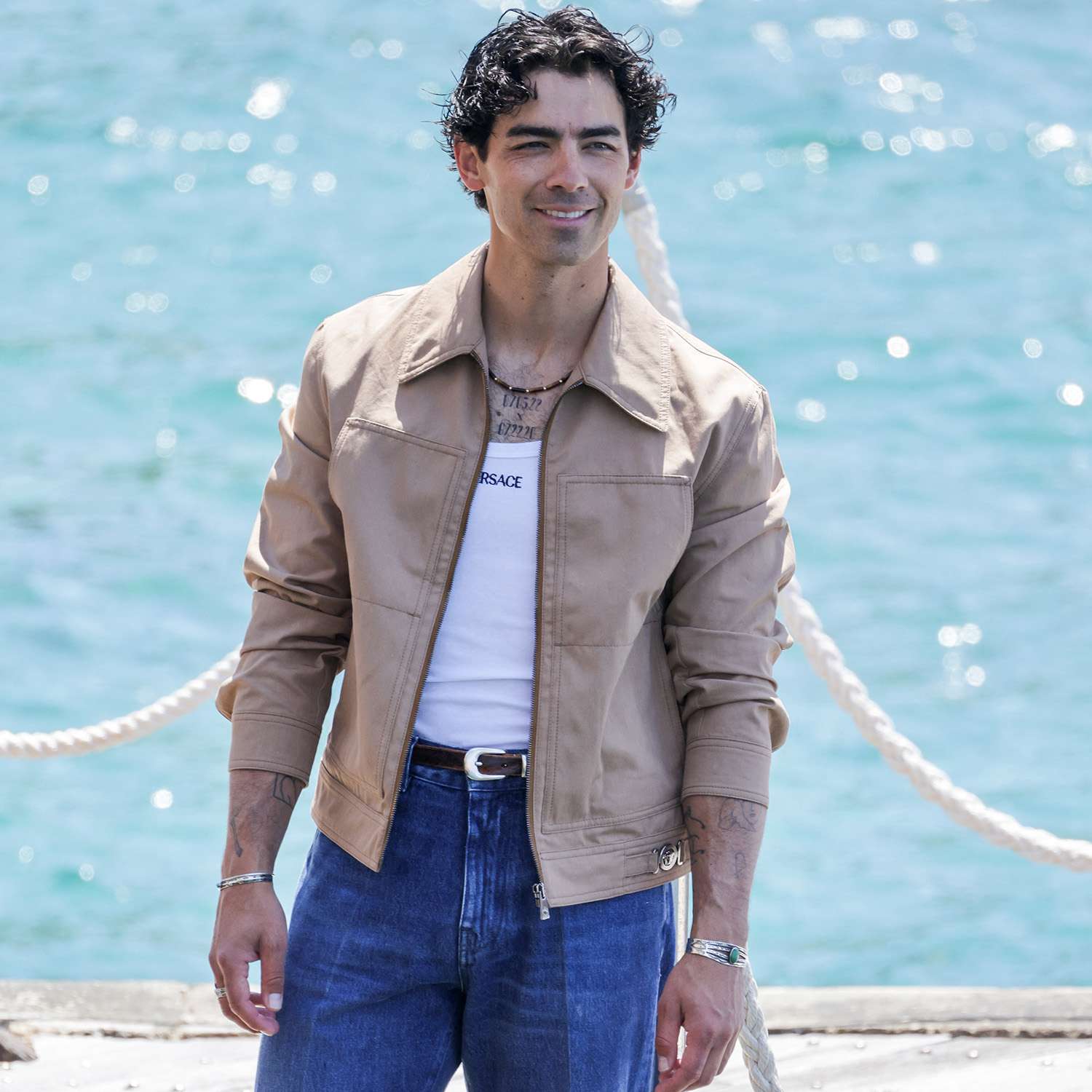 Joe Jonas at the Eden Roc hotel in Antibes, France during the 77th annual Cannes film festival.