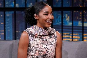 Ayo Edebiri during an interview with host Seth Meyers on June 17, 2024