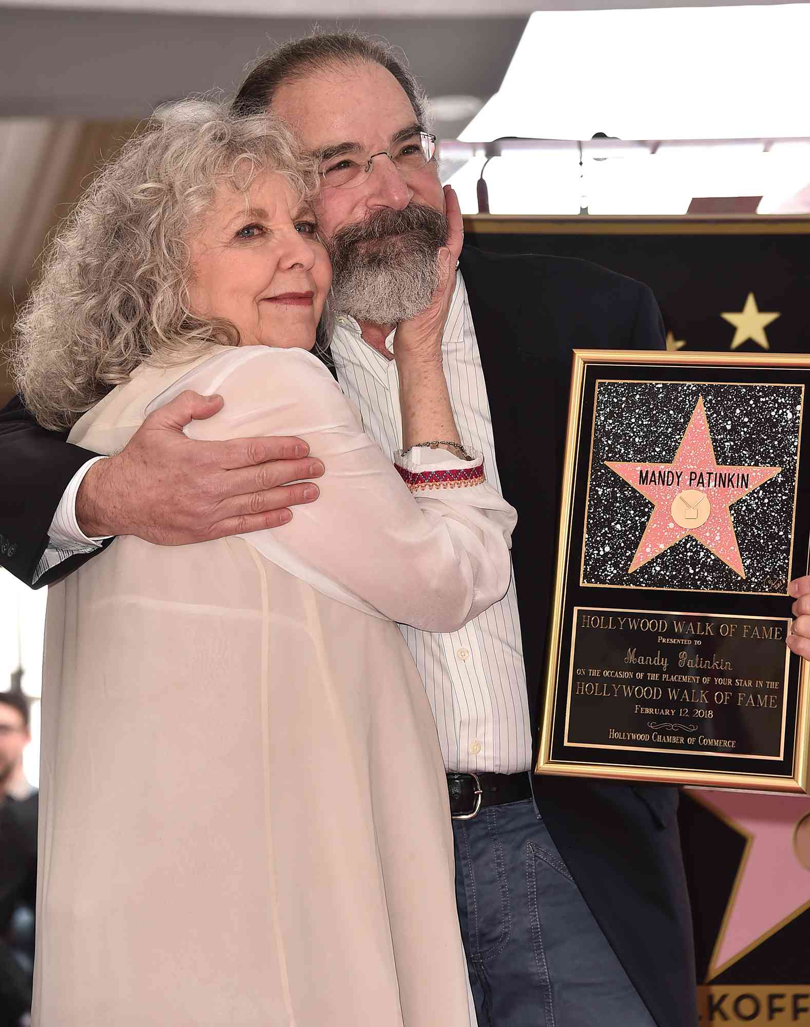 Kathryn Grody and Mandy Patinkin attend a ceremony honoring Mandy Patinkin with a star on the Hollywood Walk of Fame on February 12, 2018.