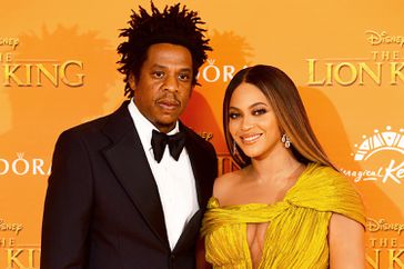 Jay-z and Beyonce attending Disney's The Lion King European 2019 Premiere held in Leicester Square, London.