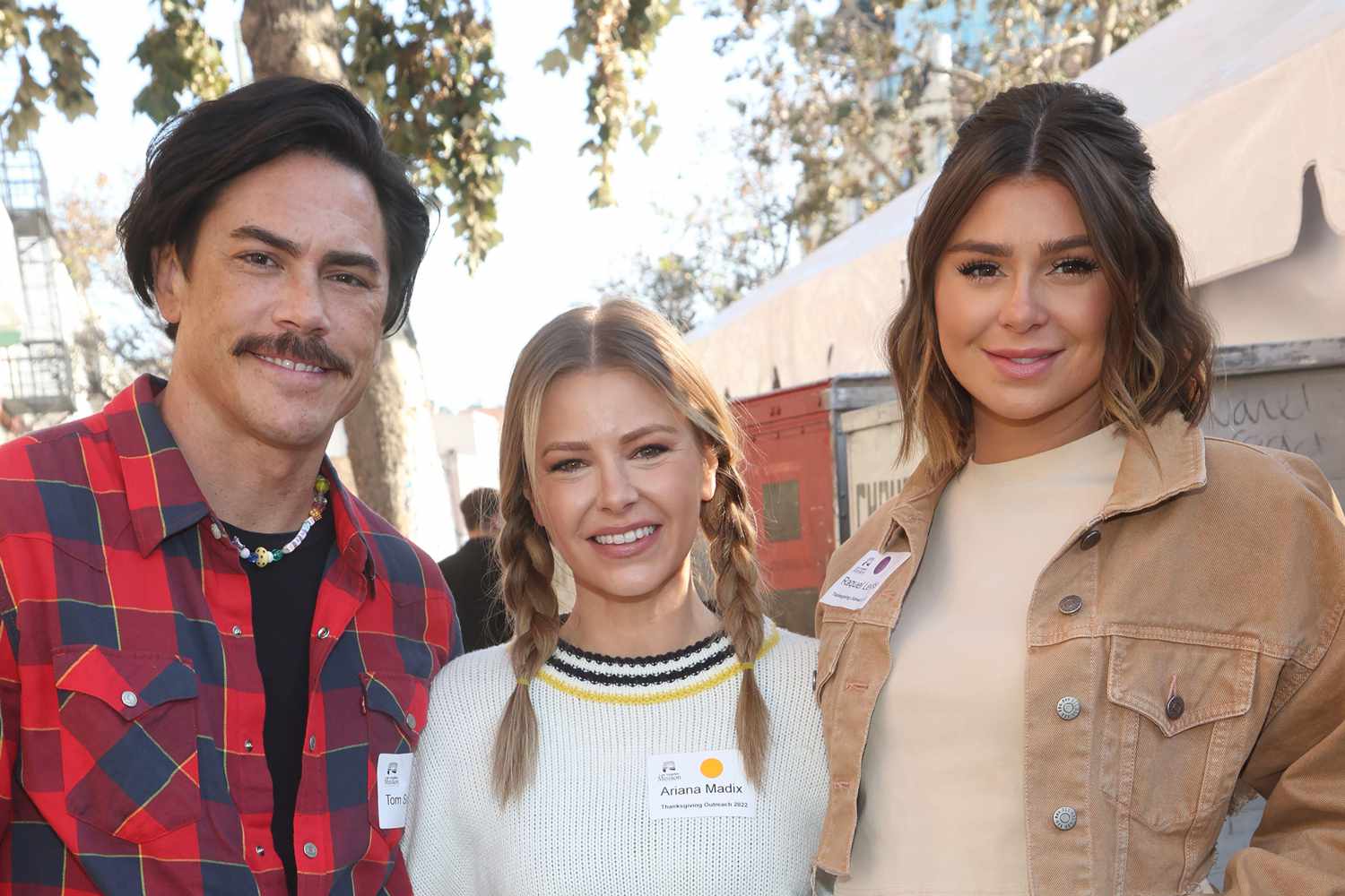 Tom Sandoval, Ariana Madix, Raquel Leviss at Los Angeles Mission Hosts Annual Thanksgiving Dinner To The Unhoused Community Of Los Angeles at Los Angeles Mission in Los Angeles, California on November 23, 2022