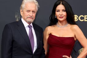 Michael Douglas and Catherine Zeta-Jones attend the 73rd Primetime Emmy Awards at L.A. LIVE on September 19, 2021 in Los Angeles, California