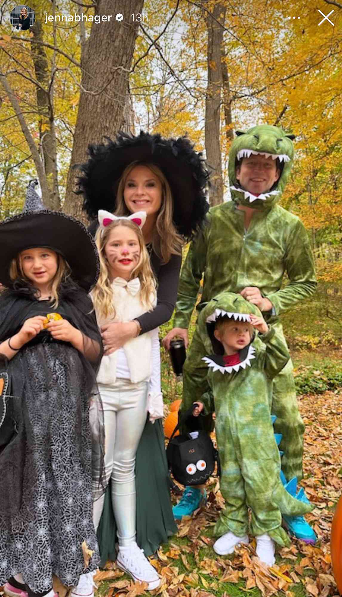 Jenna Bush Hager and Husband Match with Two Kids as Mila Shines in Solo Halloween Costume