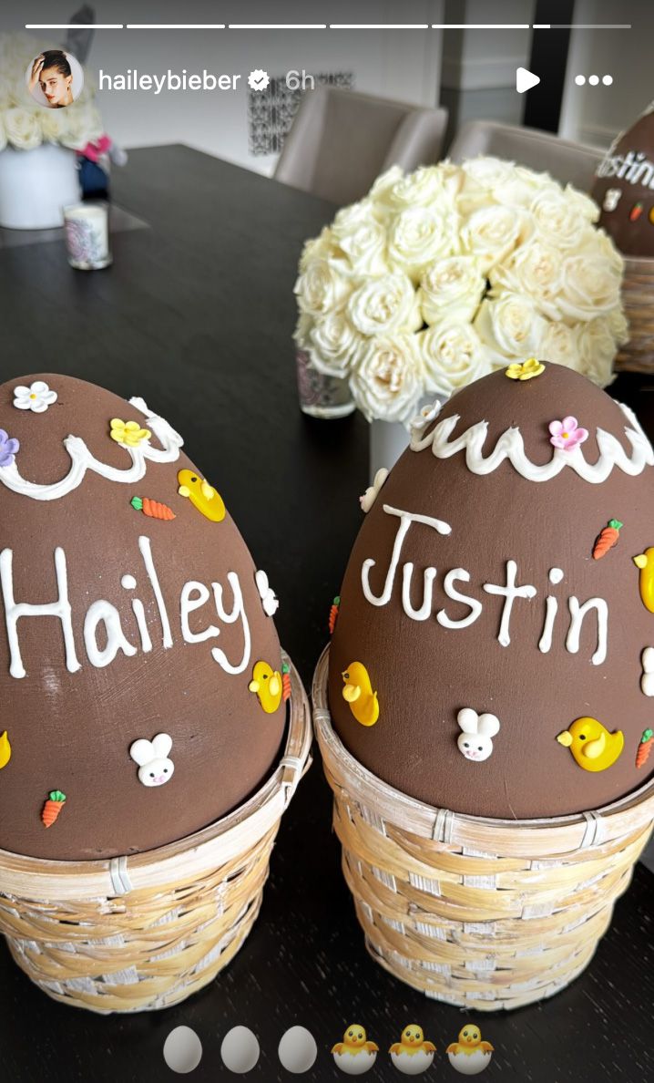 Justin and Hailey Celebrate Easter