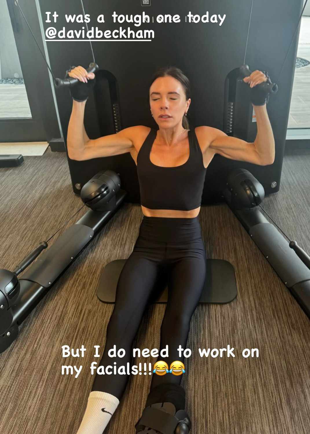 Victoria Beckham Post Shirtless Thirst Trap of Husband David - and Shares Her Own Flex