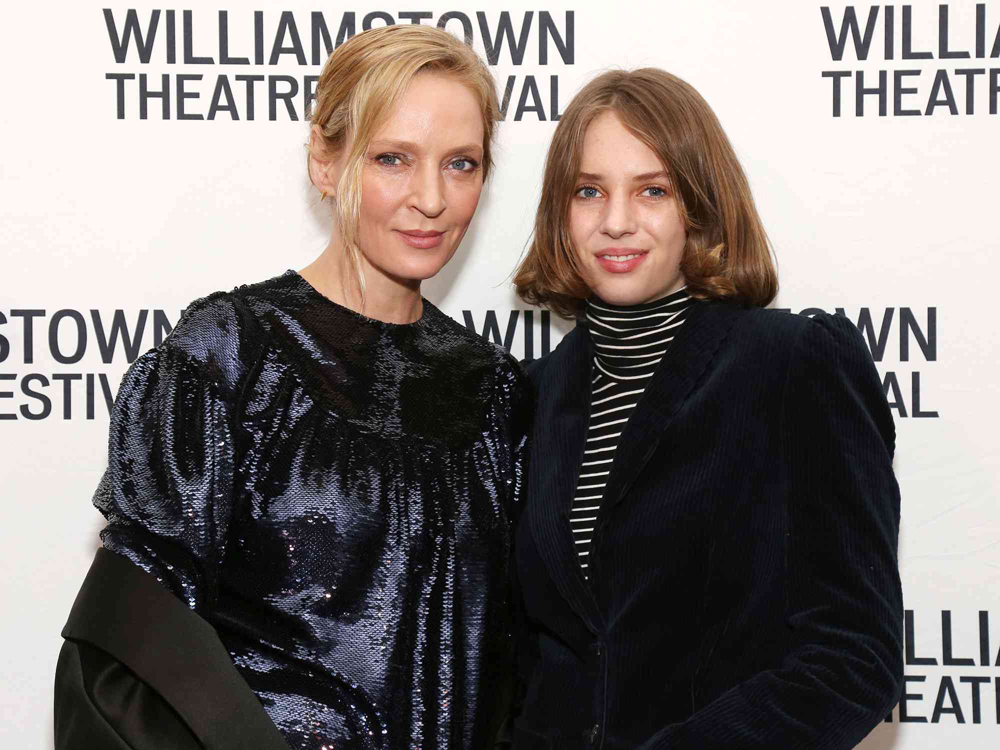 Uma Thurman, Maya Hawke at the Williamstown Theatre Festival 2019 Gala