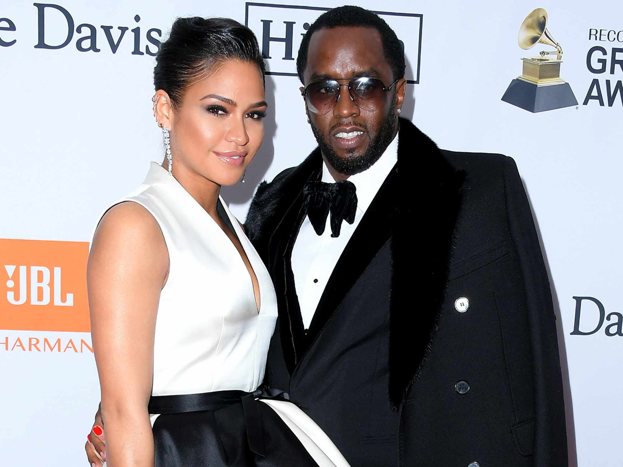 Cassie Ventura and Sean "Diddy" Combs attend the Clive Davis and Recording Academy Pre-GRAMMY Gala on January 27, 2018 in New York City. 
