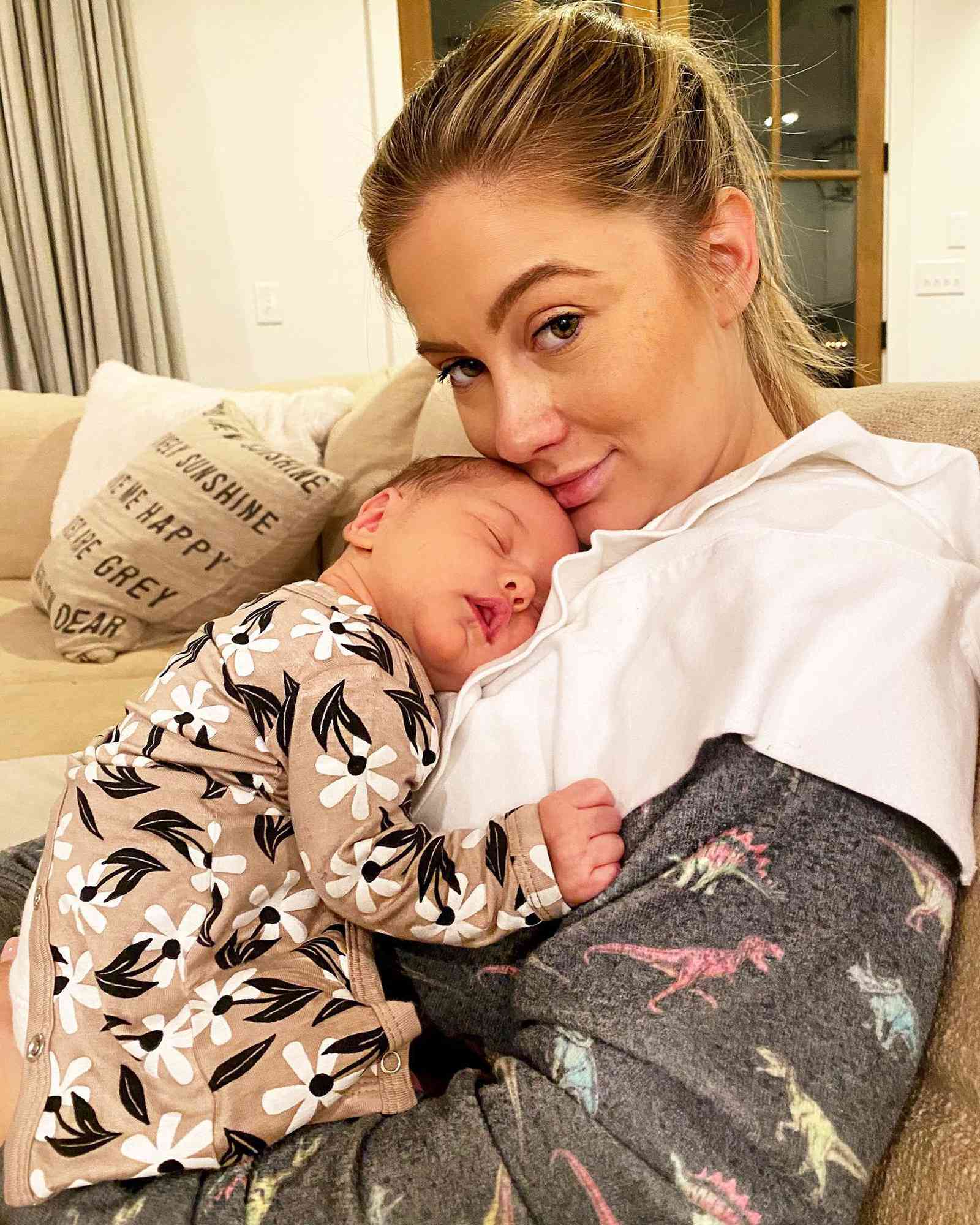 Shawn Johnson and baby Drew