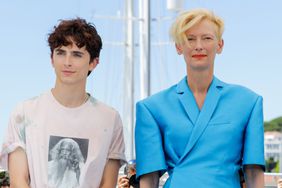 Tilda Swinton and Timothee Chalamet