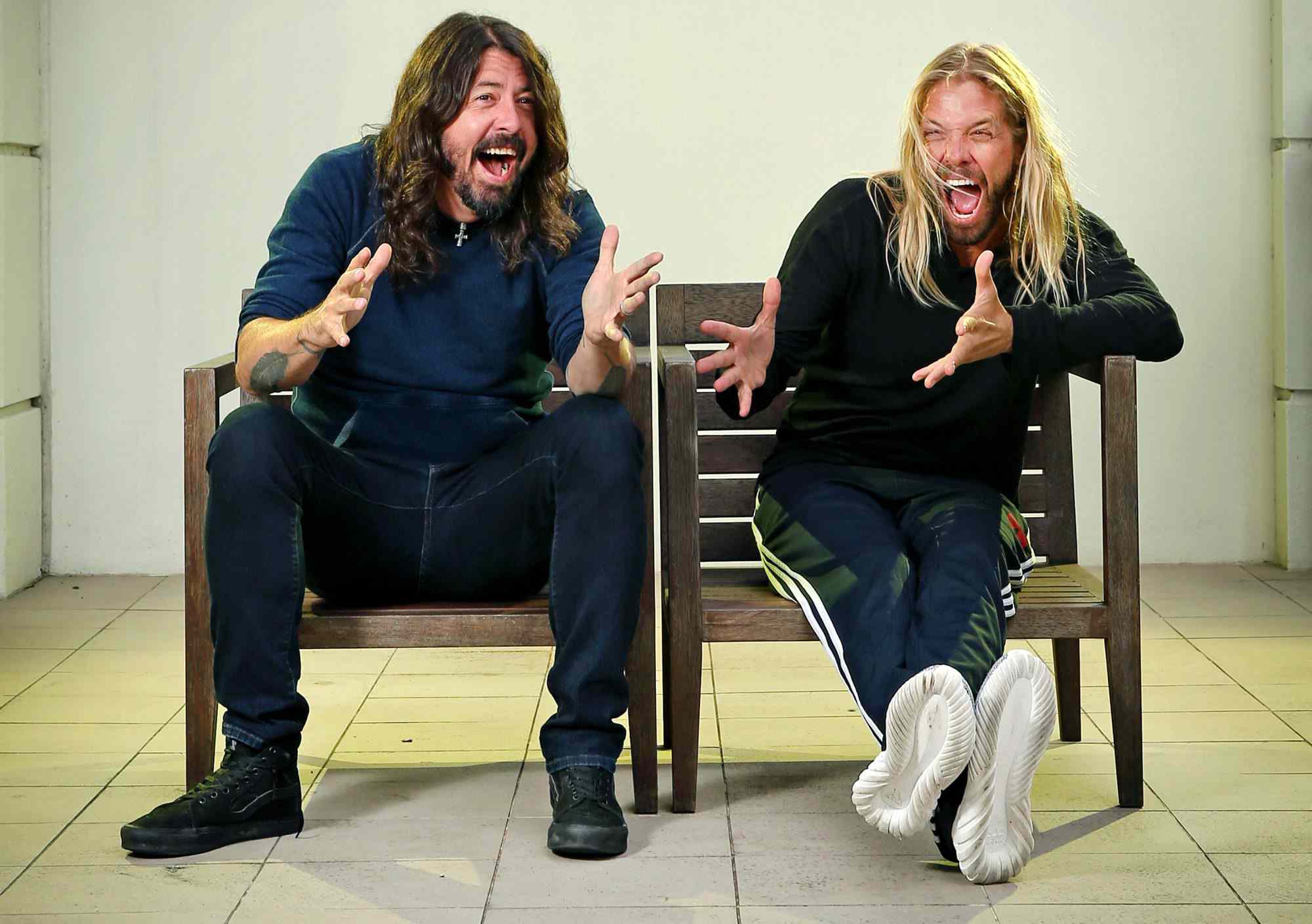 Dave Grohl and Taylor Hawkins