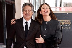 Mark Ruffalo and Jennifer Garner attend as actor Mark Ruffalo is honored with a star on The Hollywood Walk of Fame on February 08, 2024 in Hollywood, California.