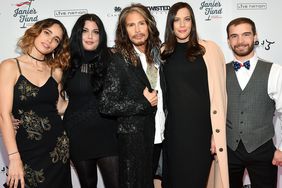 Chelsea Tyler, Mia Tyler, Steven Tyler, Liv Tyler and Taj Tallarico attend the Steven Tyler...Out On A Limb Benefit Concert on May 02, 2016 in New York, New York