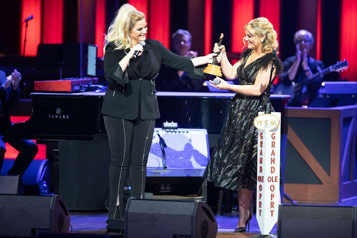 Trisha Yearwood officially welcomes Lauren Alaina as the newest member of the Grand Ole Opry