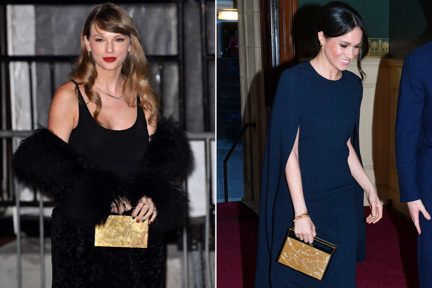 Taylor Swift & Meghan Markle clutch