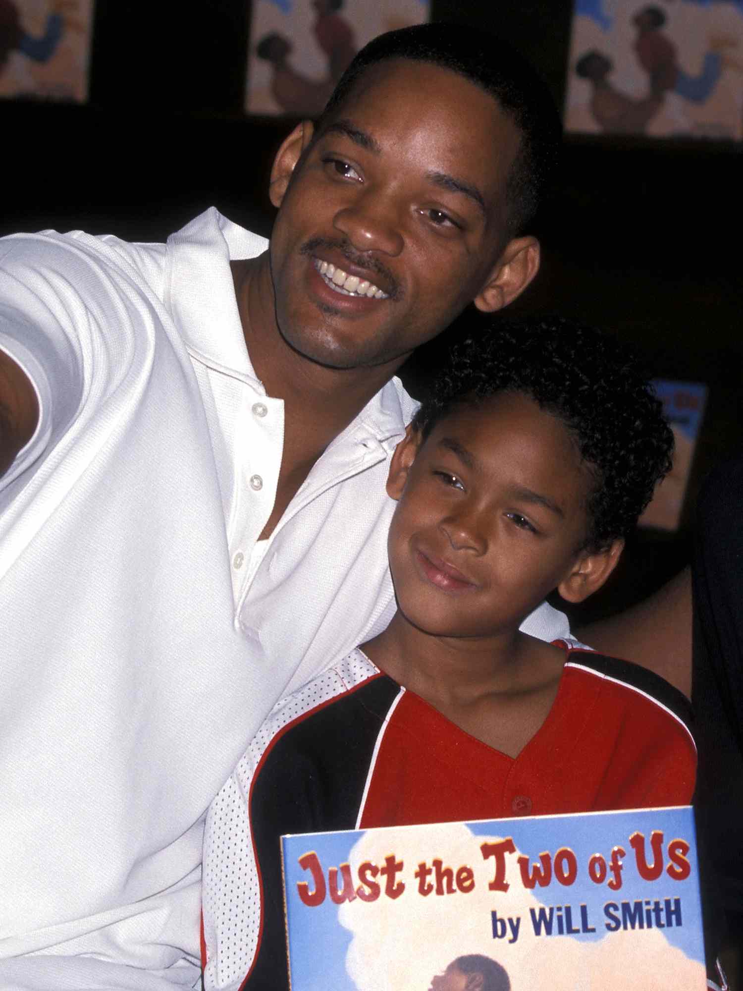 Will Smith and son Trey Smith attend the in-store signing of Will Smith's book "Just the Two of Us" on June 17, 2001 at Barnes & Noble Bookstore in Santa Monica, California.