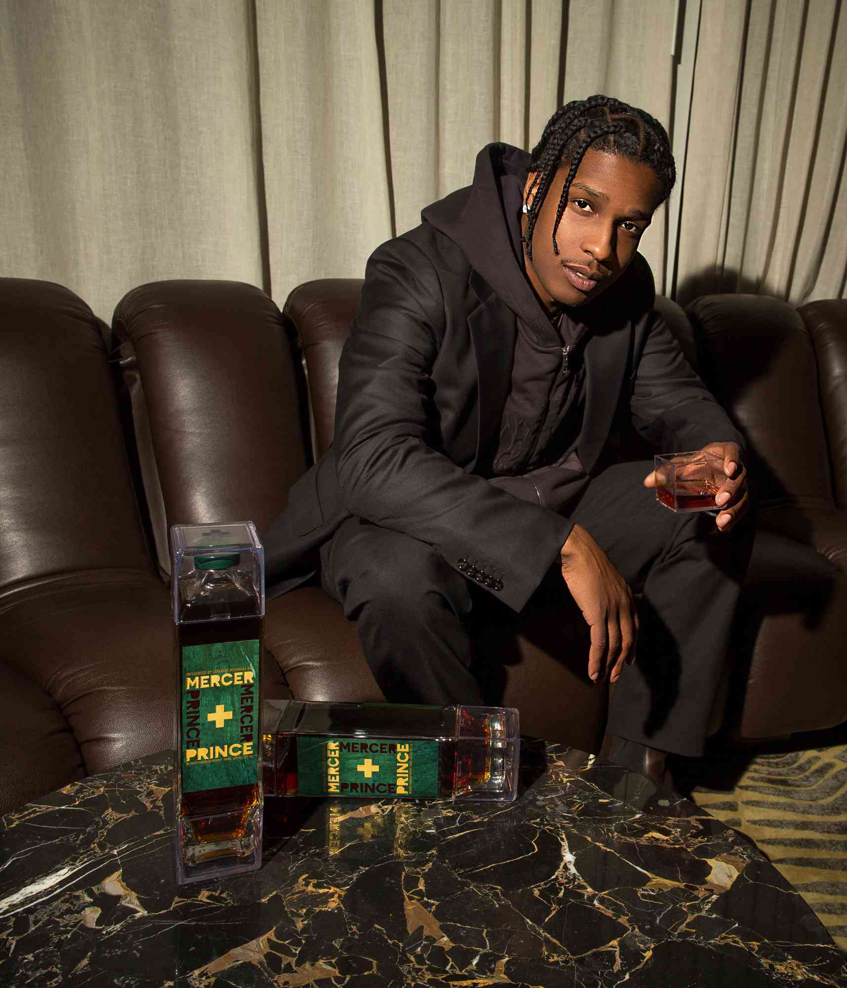 A$AP Rocky's whiskey Mercer + Prince