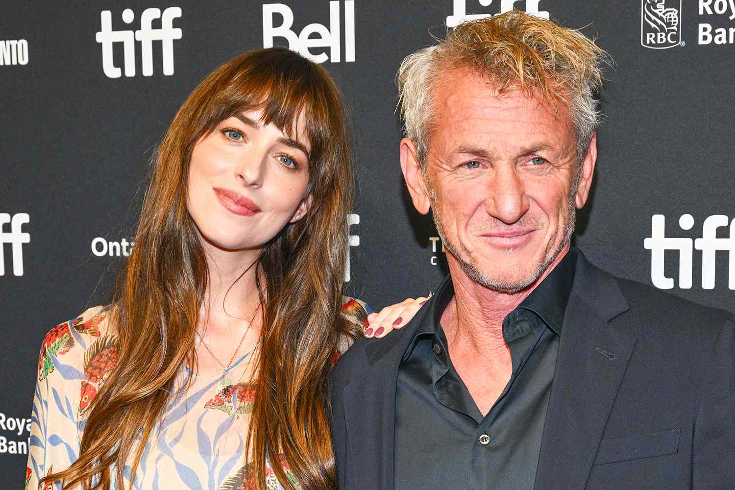 Dakota Johnson and Sean Penn at the "Daddio" screening at the 48th Annual Toronto International Film Festival held at the TIFF Bell Lightbox on September 10, 2023 in Toronto, Canada.