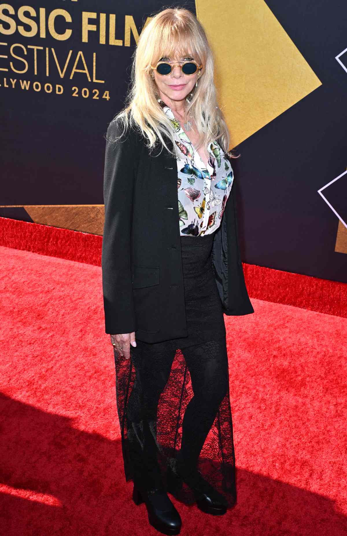 Rosanna Arquette attends the 30th anniversary presentation of "Pulp Fiction" during the TCM Classic Film Festival at TCL Chinese Theater in Hollywood, California, April 18, 2024.