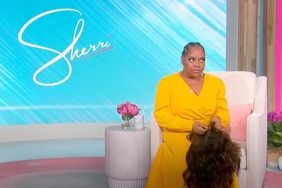 Talk show host Sherri Shepherd's wig slips off on live TV while recapping the viral clip of Sarah Jakes Roberts wig-slip in front of a live studio audience