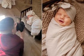 9 year old takes newborn baby sister's photo