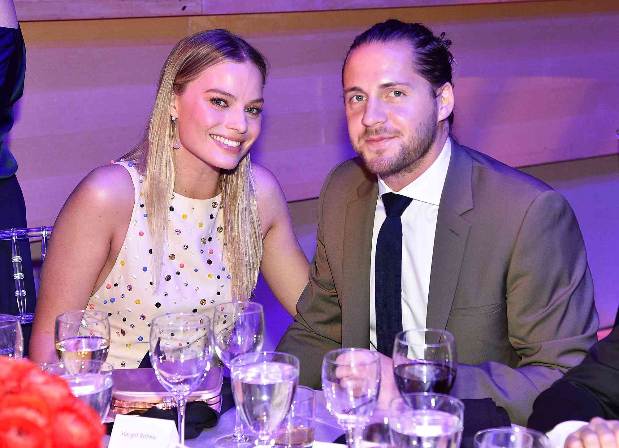 Margot Robbie and Tom Ackerley attend 2017 Time 100 Gala at Jazz at Lincoln Center on April 25, 2017 in New York City