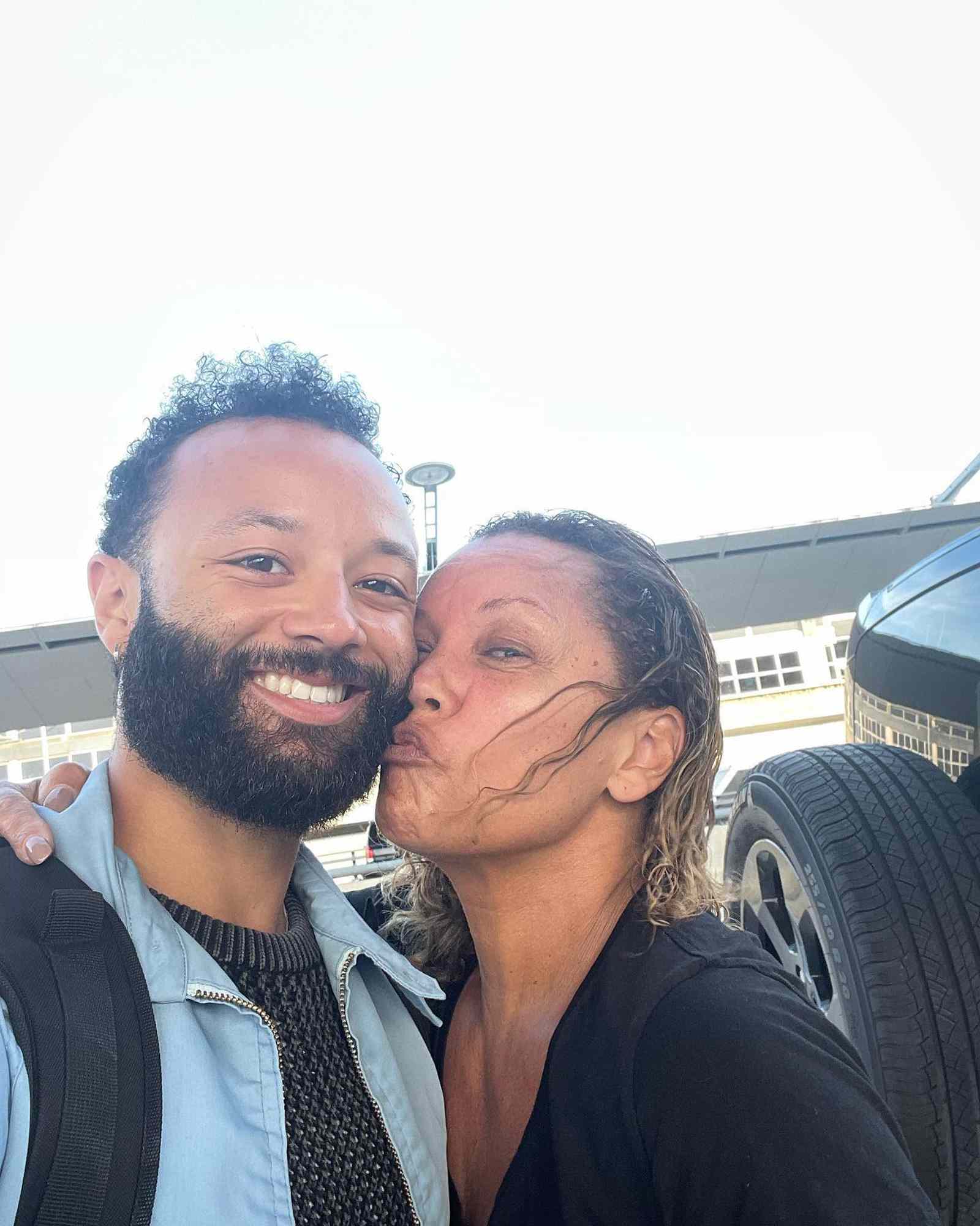 Vanessa Williams and her son Devin Christian Hervey